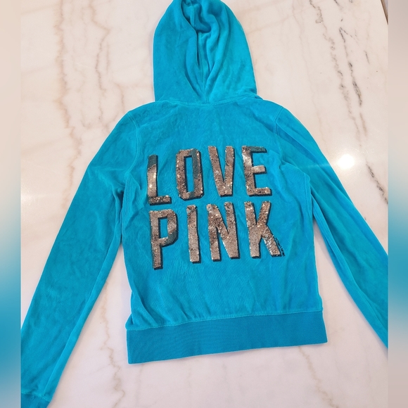PINK Victoria's Secret Tops Pink Victorias Secret Blue Gold